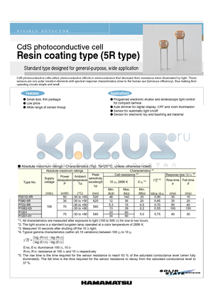 P1201 datasheet - Resin coating type (5R type)