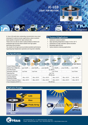 IC-TL85TO46-2L1 datasheet - LIGHT FOR MOTION