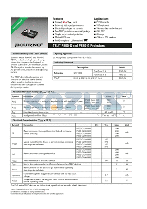 P500-G200-WH datasheet - Extremely high speed performance