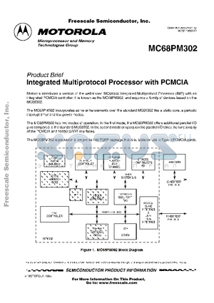 M68000AD datasheet - Integrated Multiprotocol Processor with PCMCIA
