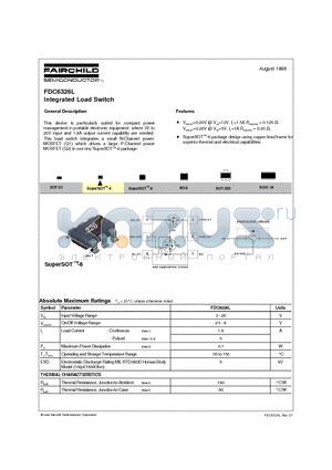 FDC6326L datasheet - Integrated Load Switch