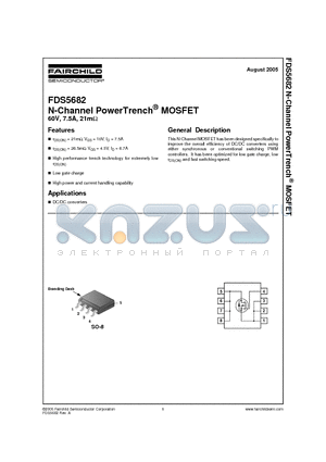 FDS5682_NL datasheet - N-Channel PowerTrench MOSFET