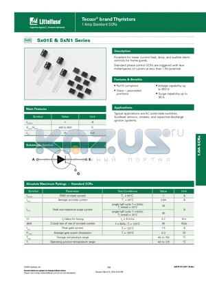 SXN1RP datasheet - Excellent for lower current heat, lamp, and audible alarm controls for home goods.