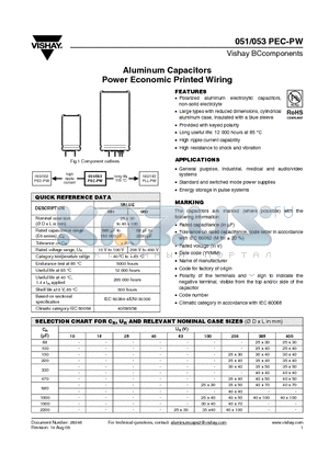 MAL205157103E3 datasheet - Aluminum Capacitors Power Economic Printed Wiring