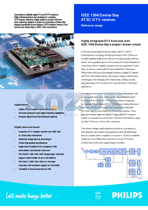 IEEE1394 datasheet - IEEE 1394/Device Bay ATSC DTV receiver