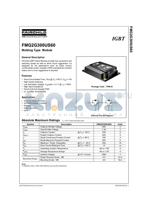 FMG2G300US60 datasheet - Molding Type Module