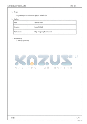 FML-24S datasheet - Silicon Diode