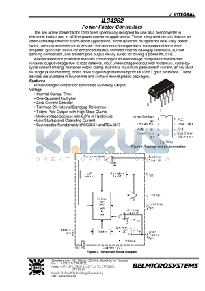 IL34262 datasheet - Power Factor Controllers