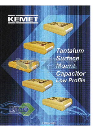 T491R685M004AT datasheet - LOW PROFILE SURFACE MOUNT CAPACITORS