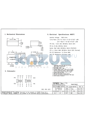 XF0013B16IT datasheet - UNLESS OTHERWISE SPECIFIED TOLERANCES -0.010 DIMENSIONS IN INCH