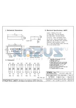 XF0013Q3B datasheet - UNLESS OTHERWISE SPECIFIED TOLERANCES -0.010 DIMENSIONS IN INCH
