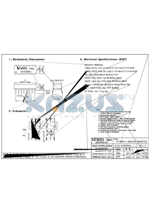 XF20065A datasheet - 10 BASE-T ISOLATION MAGNETICS