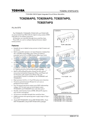 TC9257APG datasheet - PLL for DTS