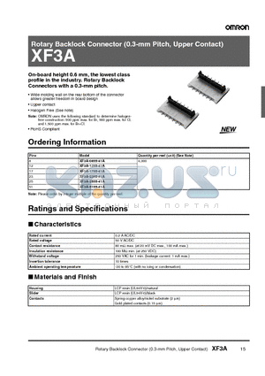 XF3A datasheet - Rotary Backlock Connector (0.3-mm Pitch, Upper Contact)