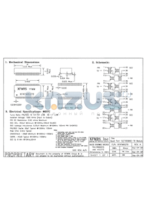 XFATM8Q7B datasheet - Quad Port 10/100BASE-TX Module