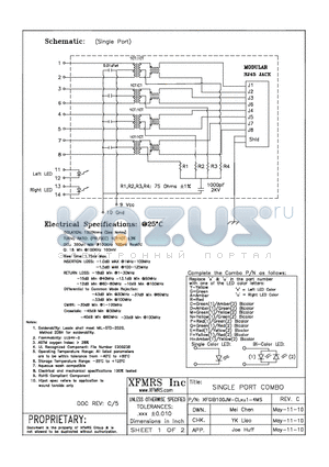 XFGIB100JM-CLXU1-4MS_10 datasheet - SINGLE PORT COMBO