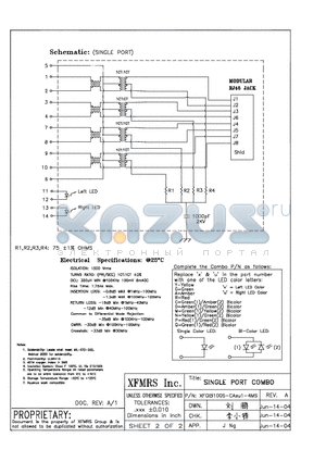 XFGIB100S-CAXU1-4MS datasheet - SINGLE PORT COMBO