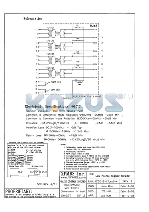 XFGIG12-CTLXU1-4 datasheet - Low Profile Gigobil COMBO