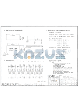 XFVOIP-03Q_11 datasheet - UNLESS OTHERWISE SPECIFIED TOLERANCES