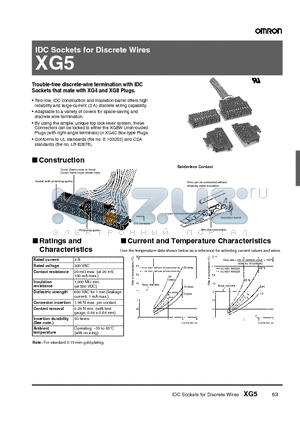 XG5S-0701 datasheet - IDC Sockets for Discrete Wires