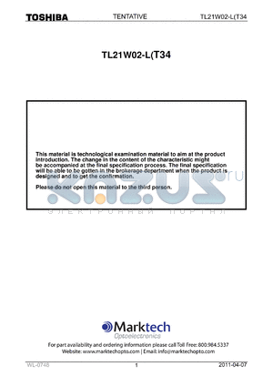 TL21W02-LT34 datasheet - LED lamps