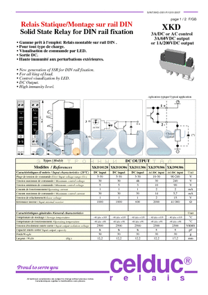 XKD10120 datasheet - Solid State Relay for DIN rail fixation
