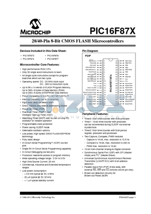 PIC16F87X_13 datasheet - 28/40-Pin 8-Bit CMOS FLASH Microcontrollers