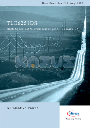 TLE6251DS datasheet - High Speed CAN-Transceiver with Bus wake-up