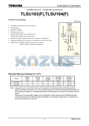 TLSU164 datasheet - Panel Circuit Indicator