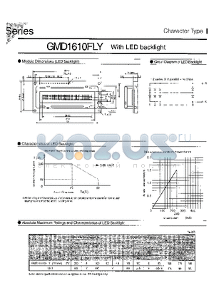 GMD1610FLY datasheet - GMD1610FLY WITH LED BACKLIGHT