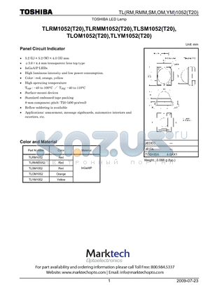 TLYM1052 datasheet - TOSHIBA LED Lamp