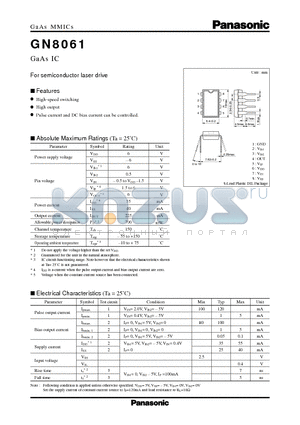 GN8061 datasheet - GaAs IC