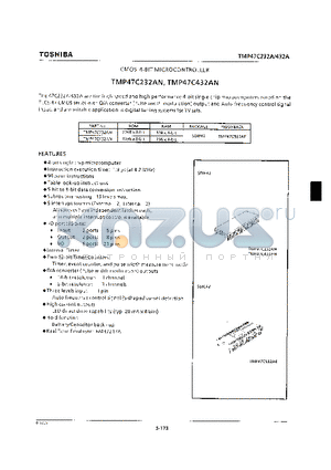 TMP47C432AN datasheet - CMOS 4-BIT MICROCONTROLLER