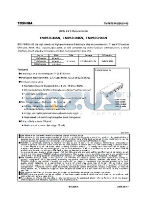 TMP87C446N datasheet - CMOS 8-BIT MICOCONTROLLER