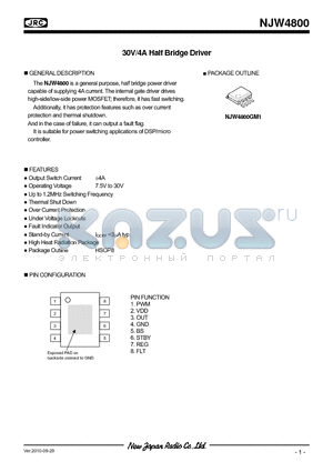 GRM21BR71H474KA88B datasheet - 30V/4A Half Bridge Driver