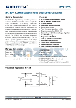 GRM32ER71C226M datasheet - 2A, 18V, 1.2MHz Synchronous Step-Down Converter
