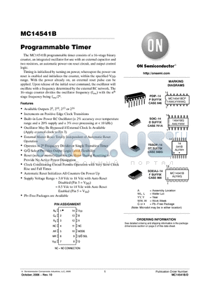 MC14541BF datasheet - Programmable Timer