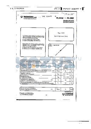 PL3V9Z datasheet - ZENDER DIODES DIODES ZENDER