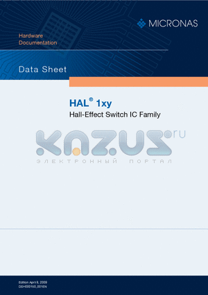 HAL108JQ-I datasheet - Hall-Effect Switch IC Family
