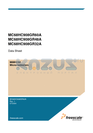 MC68HC908GR32A datasheet - Microcontrollers