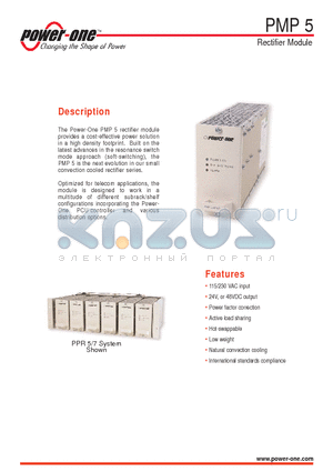 PMP5.48-110 datasheet - Rectifier Module