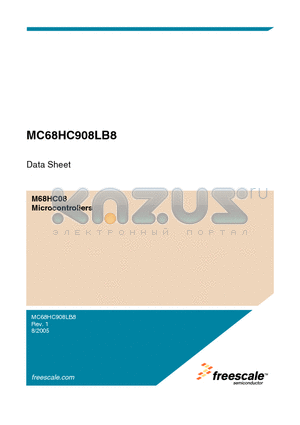 MC68HC908LB8CDWE datasheet - M68HC08 Microcontrollers