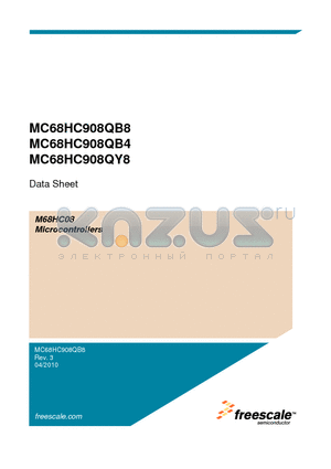 MC68HC908QY8 datasheet - M68HC08 Microcontrollers