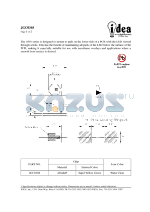 JGC0348 datasheet - LED LAMPS