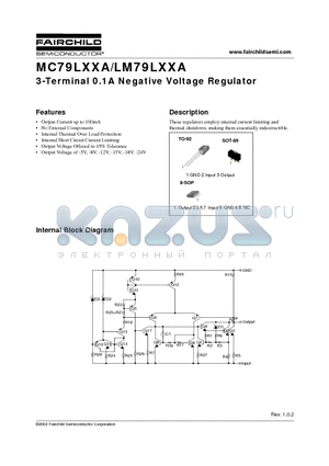 MC79L24ACP datasheet - 3-Terminal 0.1A Negative Voltage Regulator