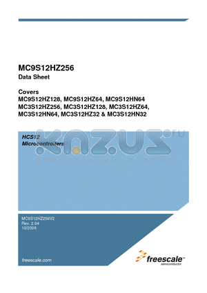 MC9S12HZ256J3CAL datasheet - HCS12 Microcontrollers