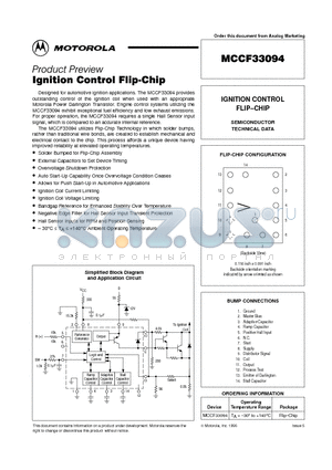 MCCF33094 datasheet - IGNITION CONTROL FLIP-CHIP