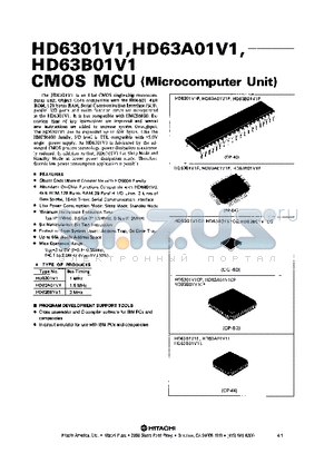 HD63B01V1 datasheet - CMOS MCU