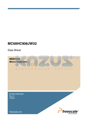 MCHC908JW32FHE datasheet - M68HC08 Microcontrollers