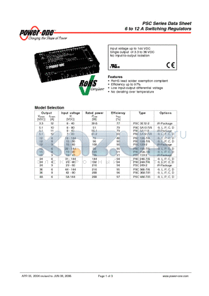 PSC5A12-7IR datasheet - 6 to 12 A Switching Regulators